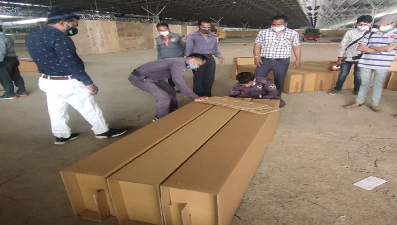 MP : कागज के बेड पर भर्ती होगे कोविंड मरीज, तैयार किये जा रहे दो हजार बेड